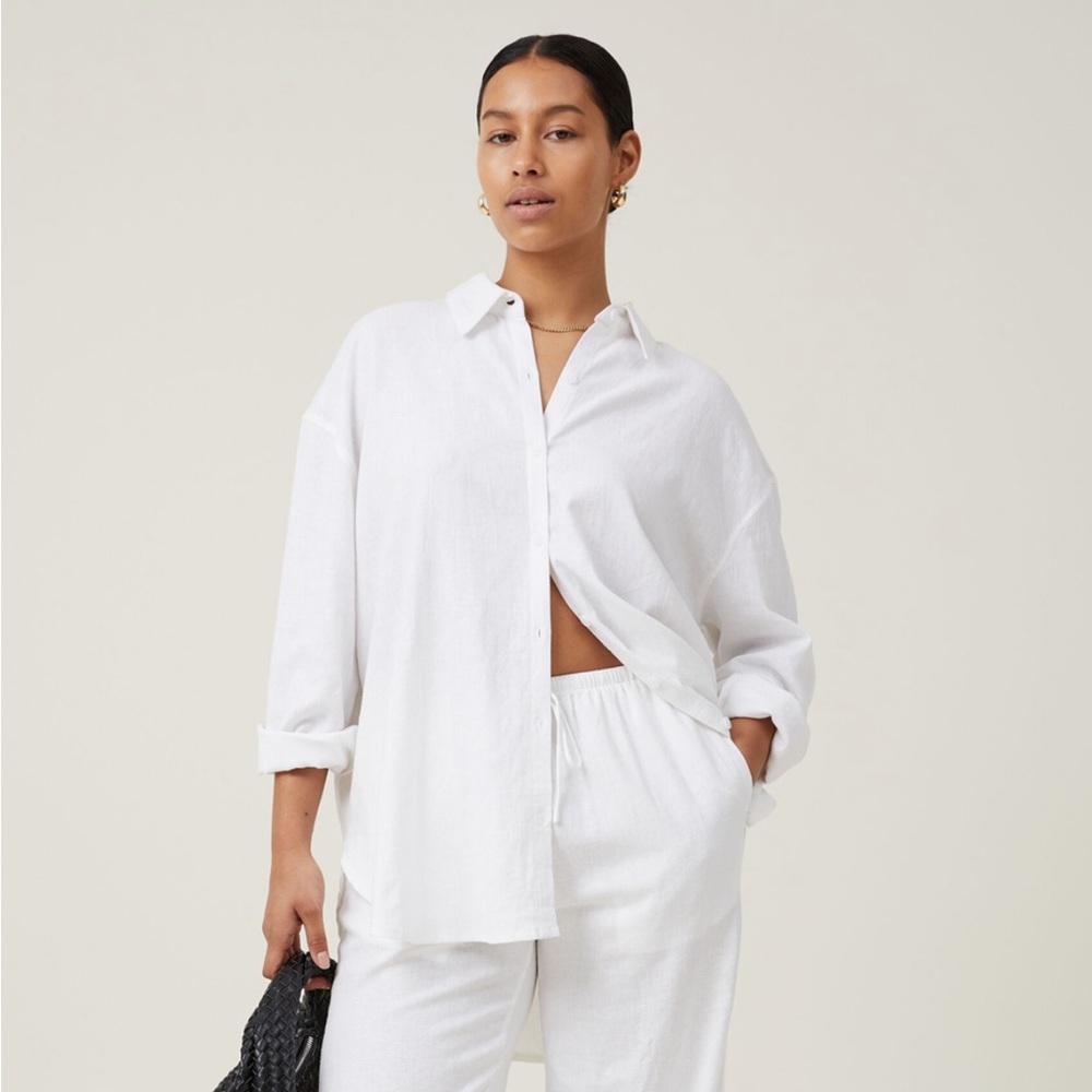 White button up shirt from cotton on